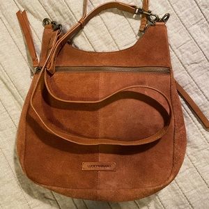 Lucky Brand Suede Crossbody Bag